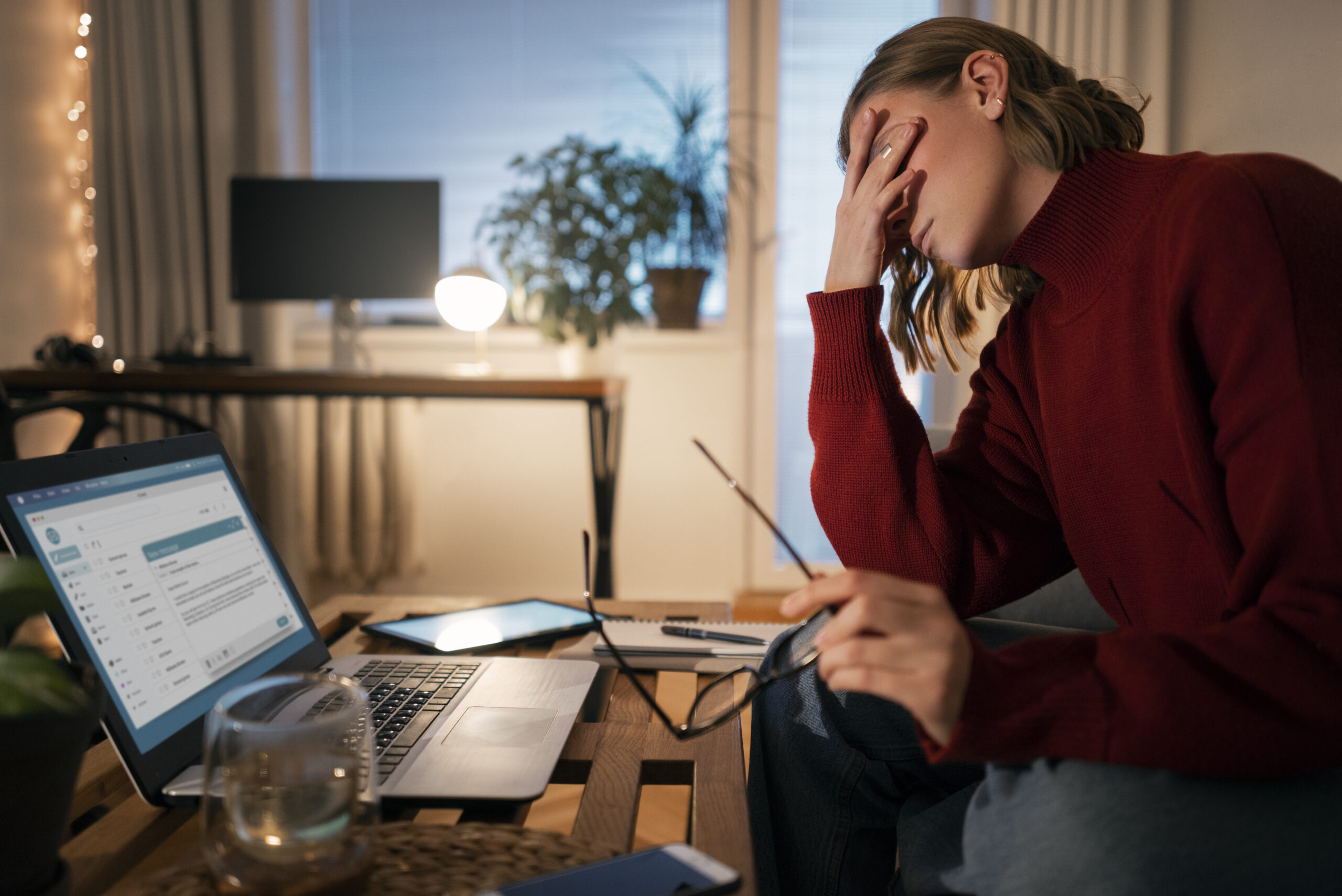 stress abbauen tipps homeoffice arbeit am abend